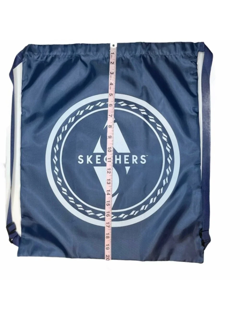 Sketchers Nylon Backpack Drawstring Bag Gym Shoe Storage 20in x 16